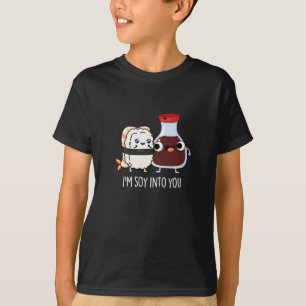 Jag är soy in i dig Cute Soy Sauce Pun Mörk BG T Shirt
