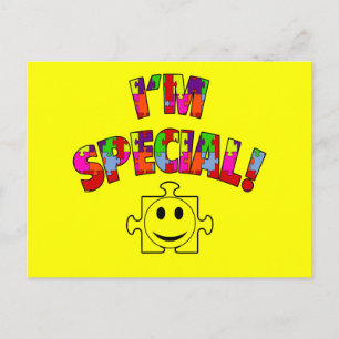 Jag är Speciell! Autistisk medvetenhet Vykort