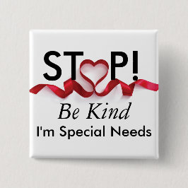Jag är Speciella behov Knapp