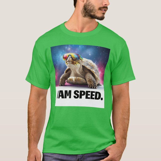 Jag är speedurtle vänner t shirt (Framsida)