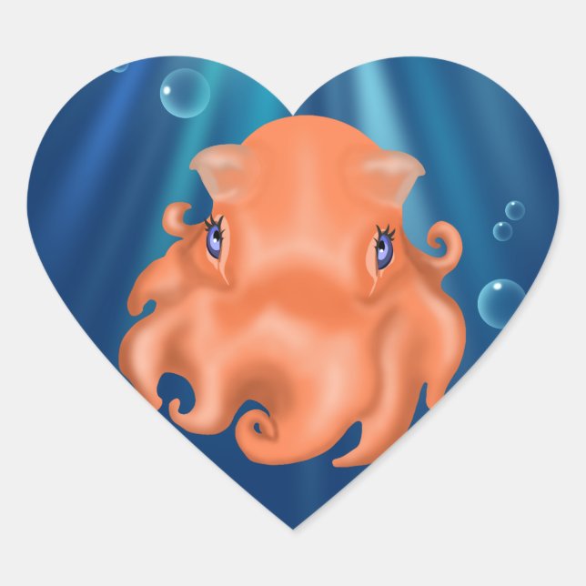 Jag är Squishy Hjärtformat Klistermärke (Framsida)