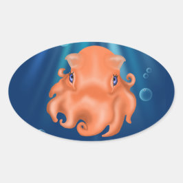 Jag är Squishy Ovalt Klistermärke