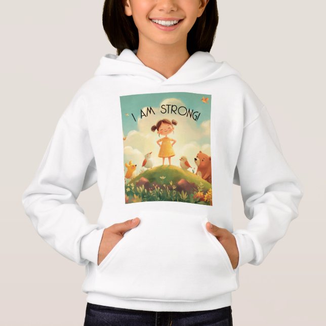 Jag är stark - flickornas egenmakt t shirt (Framsida)