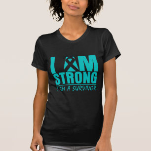 Jag är stark - jag är en överlevande - äggstoc t shirt