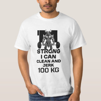 Jag är stark - jag kan städa och Idiot T Shirt