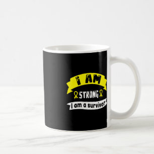 Jag är stark när jag är barncancer.. kaffemugg