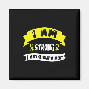 Jag är stark när jag är barncancer.. magnet