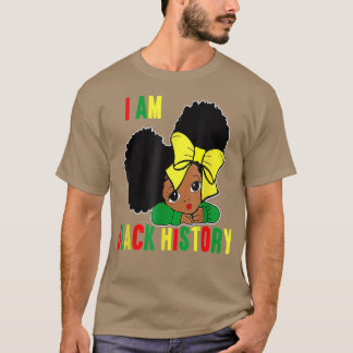 Jag är starka afrikanska drottningsflickor Svart h T Shirt
