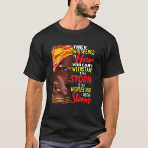 Jag är starka afrikanska kvinnor, jag är Storm Bla T Shirt