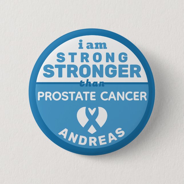 Jag Är Starkare Än Prostatacancer Knapp (Framsida)