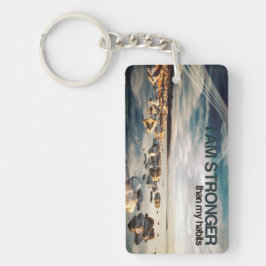 "Jag är starkare" Motiveringsbekräftelse Nyckelring