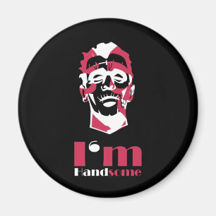 Jag är stilig abstrakt ansikte Fodral-Mate iphone  Magnet