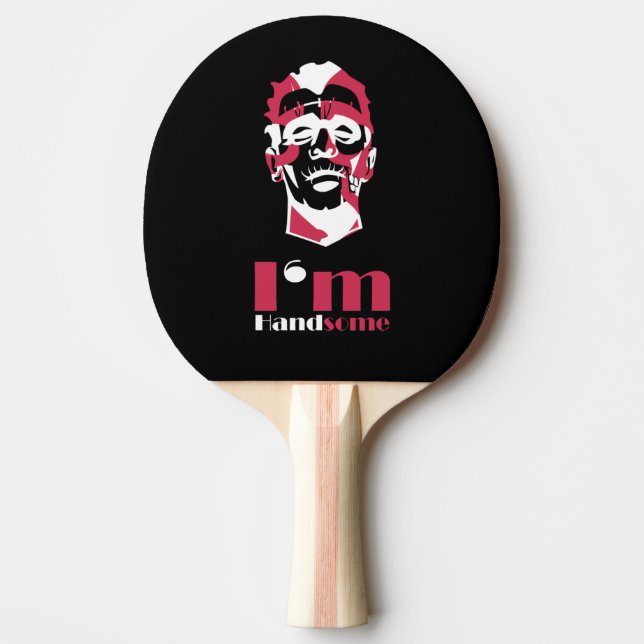 Jag är stilig abstrakt ansikte Fodral-Mate iphone  Pingisracket (Framsidan)
