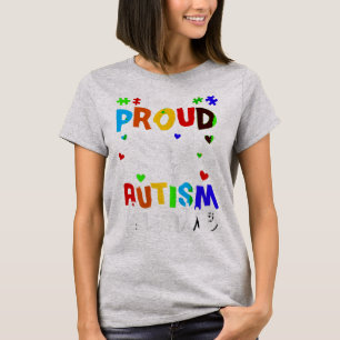 Jag är stolt Autism Auntie T-Shirt. Funny Autism A T Shirt