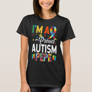 Jag är stolt Autism Pepe Matching Autism Awareness T Shirt