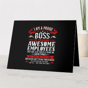 Jag är stolt Chef över att frigöra Fantastisk-anst Kort
