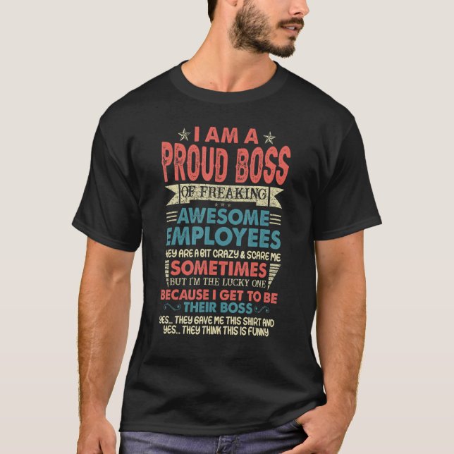 Jag är stolt Chef över att frigöra Fantastisk-anst T Shirt (Framsida)