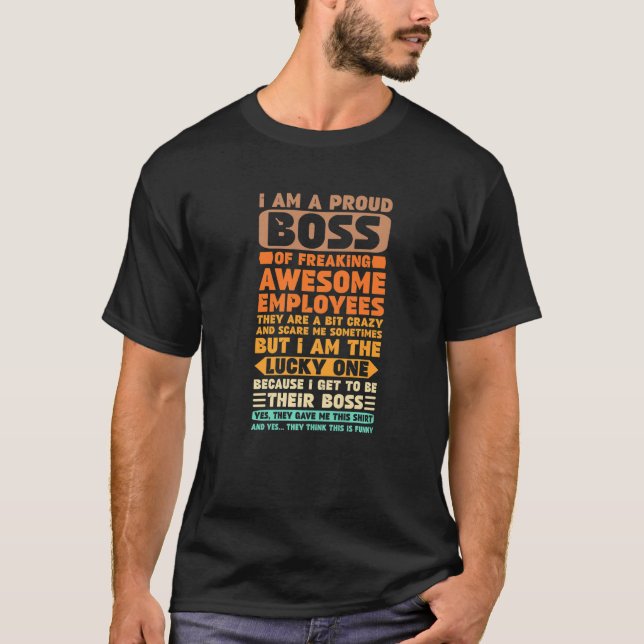 Jag är stolt Chef över att frigöra Fantastisk-anst T Shirt (Framsida)
