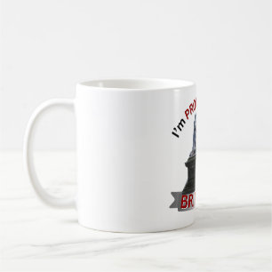 Jag är stolt över att vara brittisk kaffemugg