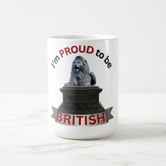 Jag är stolt över att vara brittisk kaffemugg