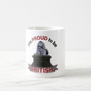 Jag är stolt över att vara brittisk kaffemugg