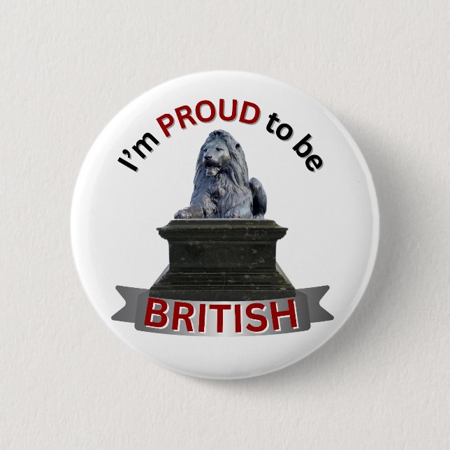 Jag är stolt över att vara brittisk knapp (Framsida)
