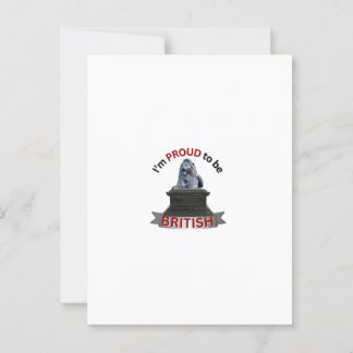 Jag är stolt över att vara brittisk vykort