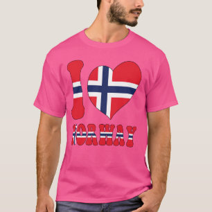 Jag är stolt över att vara Flagga i den norska Coo T Shirt