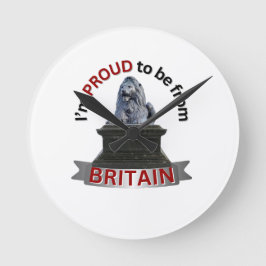 Jag är stolt över att vara från Storbritannien Rund Klocka