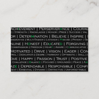 Jag är stolt över att vara mitt Professionell Affä Visitkort