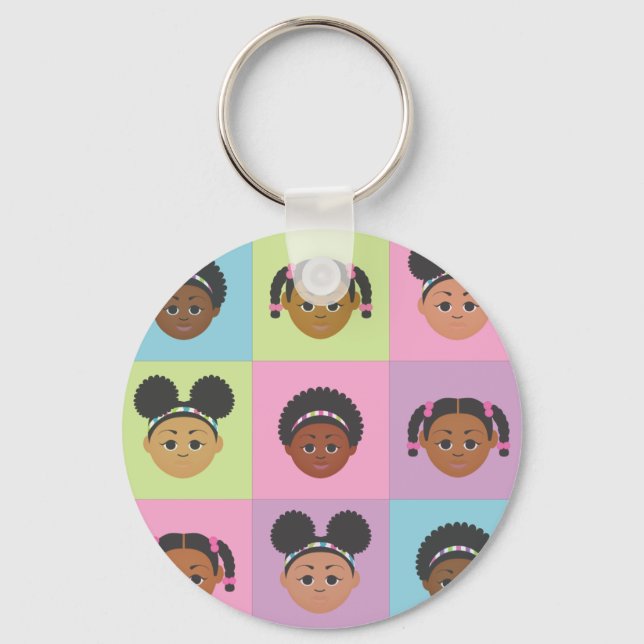 Jag är stolt över att vara naturlig mig! nyckelring (Framsida)