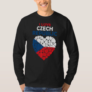 Jag är stolt över att vara tjeckisk Flagga i Kärle T Shirt