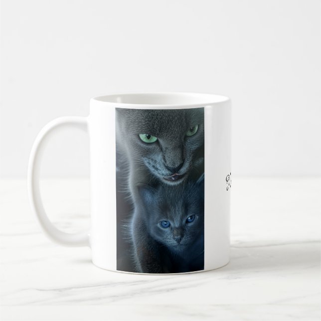 Jag är stolt över dig, baby! Kattkaffekopp Kaffemugg (Vänster)