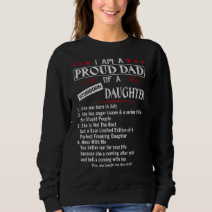 Jag är stolt över en envis dotter Pappa T Shirt