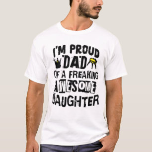 Jag är stolt över en Fantastisk-dotter i Pappa T Shirt
