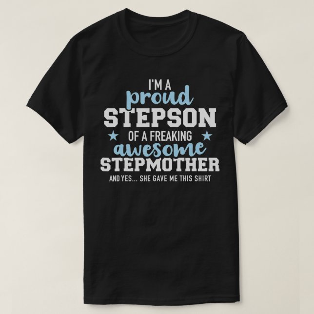 Jag är stolt över en fantastisk styvmor t shirt (Design framsida)