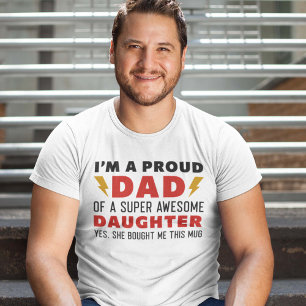 Jag är stolt över en Toppen-dotter Pappa T Shirt
