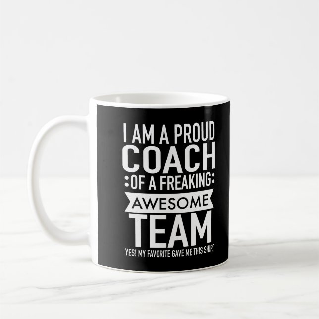 Jag är stolt över ett Freaking Fantastisk Team Lus Kaffemugg (Vänster)