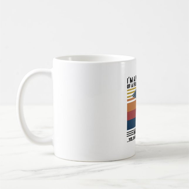 Jag är stolt över Far på en Fantastisk Micu-slätti Kaffemugg (Vänster)