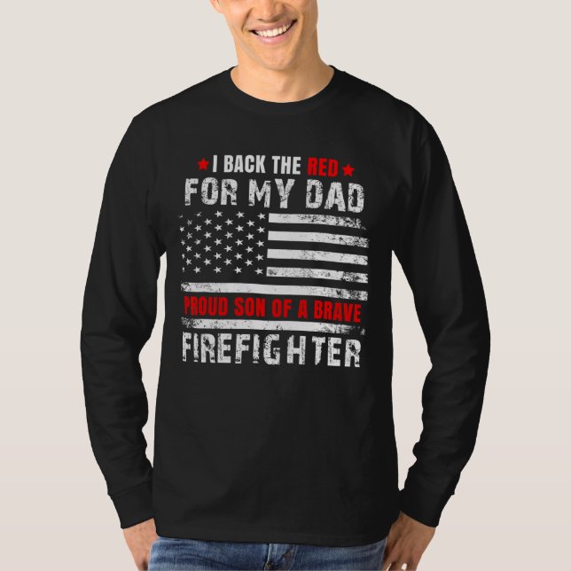 Jag är stolt över Firefighter Pappa... -..... -... T Shirt (Framsida)