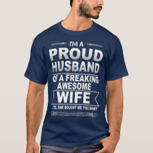 Jag är stolt över Make i en frusen Fantastisk-fru T Shirt