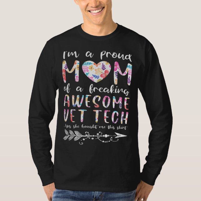 Jag är stolt över Mamma på en brinnande Fantastisk T Shirt (Framsida)