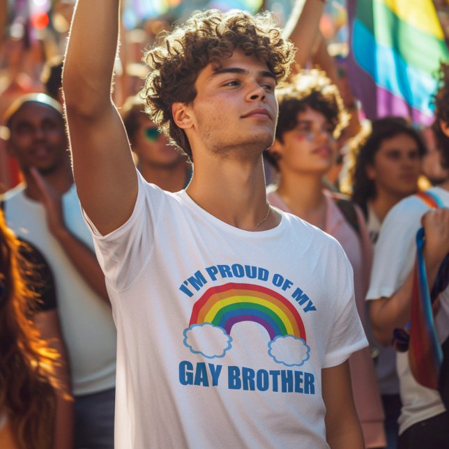 Jag är stolt över min Gay Brother HBT-syster Tröja (Skapare uppladdad)