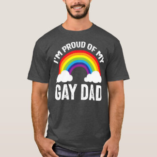Jag är stolt över min Gay Pappa-dag i Pridet T Shirt