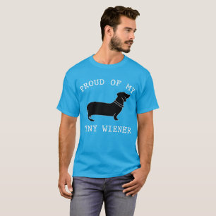 Jag är stolt över min lilla Wiener Funny Dachshu T Shirt