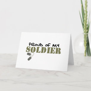 Jag är stolt över min soldat kort