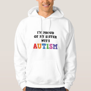 Jag är stolt över min syster med autism hoodie