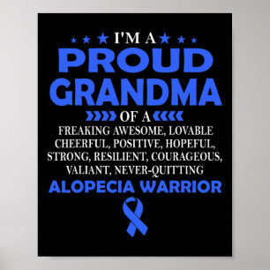 Jag är stolt över mormor från Alopecia krigare.. Poster