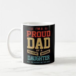Jag är stolt över Pappa på en Fantastisk Son Far Kaffemugg