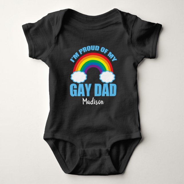 Jag är stolt över Pridet för HBT-dottern i Pappa T Shirt (Framsida)
